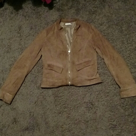 Tan suede jacket