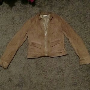 Tan suede jacket
