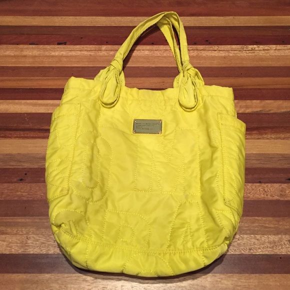Small Yellow Nylon Marc Jacobs Tote