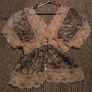 Cute leopard blouse