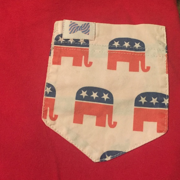 Fraternity Collection tee. Reagan pocket.