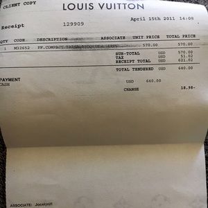 Louis Vuitton Accessories - Authentic LV Wallet Louis Vuitton Accessories - Authentic LV Wallet
