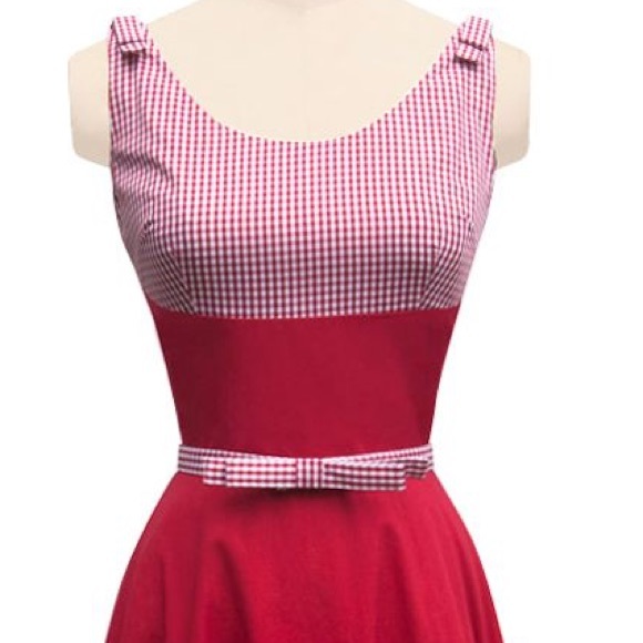 🎉SOLD🎉Trashy Diva Red Gingham Atlanta Dress