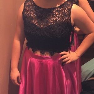Prom two piece dress
