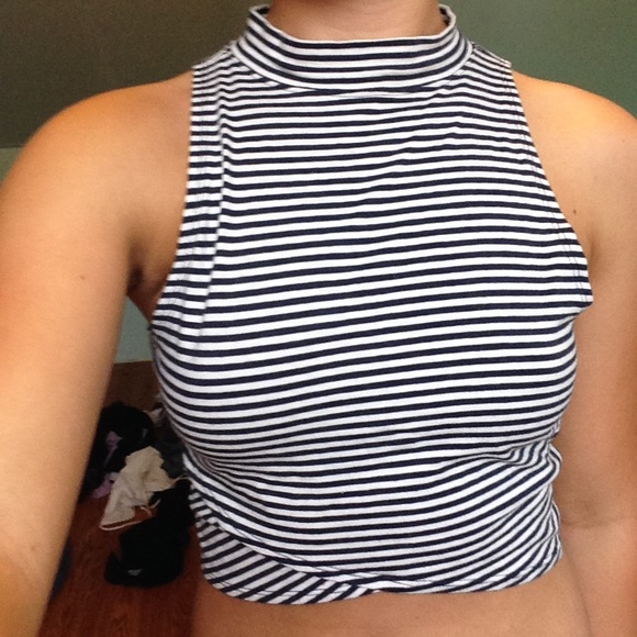 Striped crop top