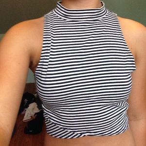 Striped crop top