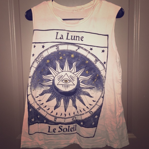 White La Lune, La Soleil Tank Top