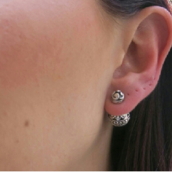 Silver Earring Jackets - Picture 3 of 4