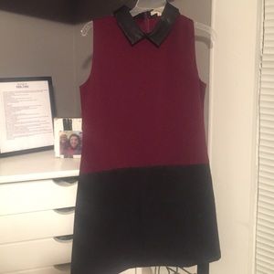 Maroon and black dress!