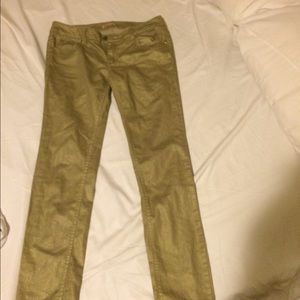 Gold shimmering pants