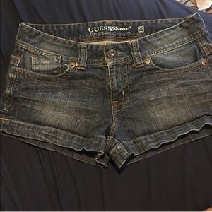 guess jean shorts