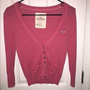 Bright pink Hollister sweater