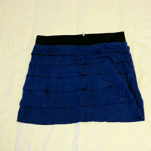 💕EVERYTHING MUST GO💕Royal blue tiered mini skirt
