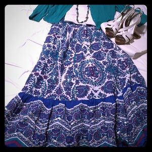 Fun and Flirty Lane Bryant Maxi Skirt (14/16)