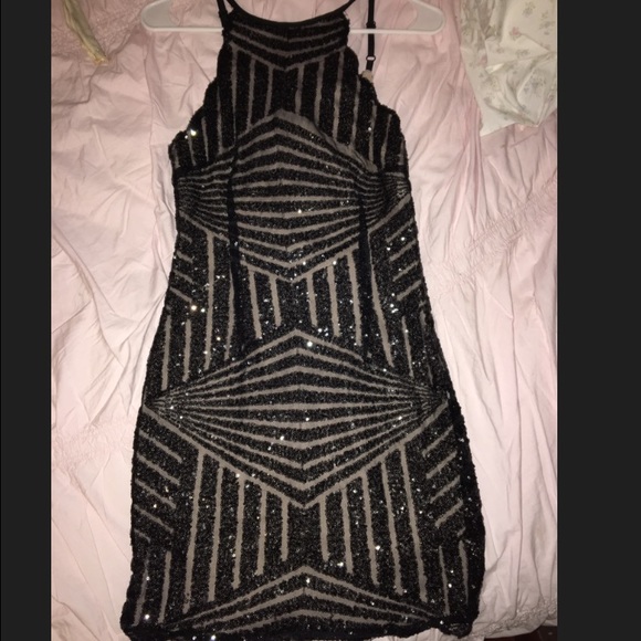 LF Rumor black sequence party dress. Size M.