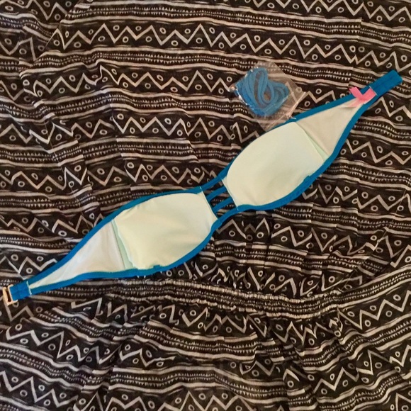 Deep turquoise Victoria's Secret Swim Bandeau - Picture 2 of 4