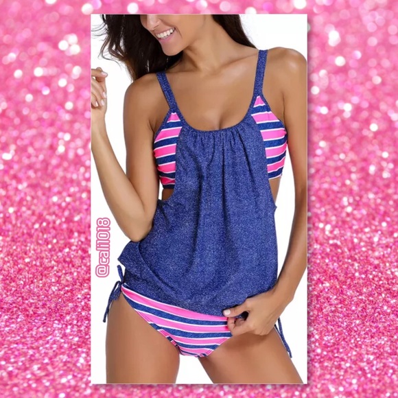Glam Squad 2 You Other - ‼️1HR SALE 🆕 Pink & Blue Unique Tankini  Swimsuit