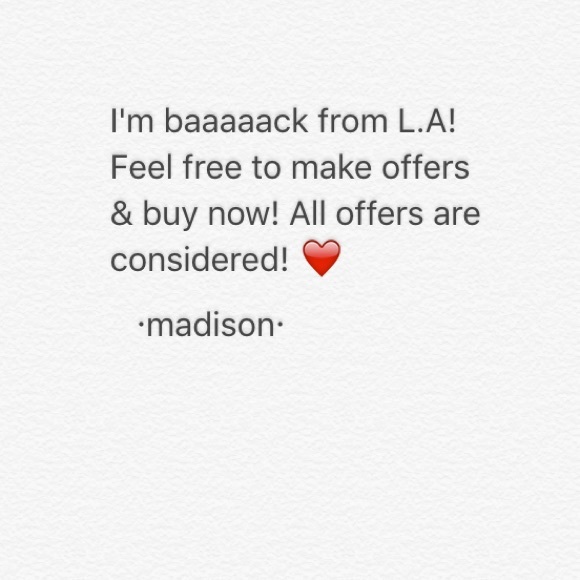 Make me some offers people!