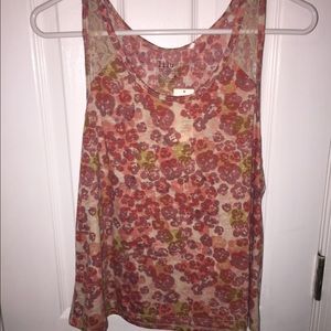 Floral tank top