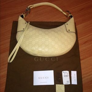 Guccissima Hobo Handbag, yellowAuthentic Gucci bag