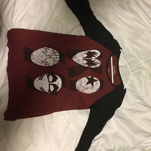 Long sleeve kiss shirt