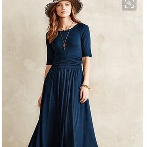 Anthropologie jersey midi dress