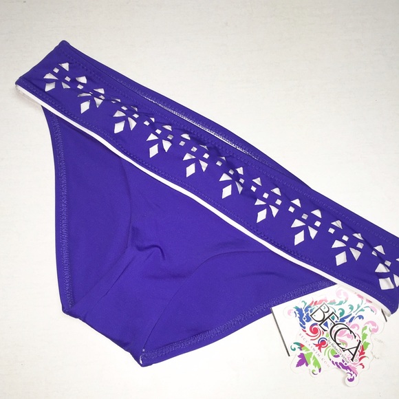 BECCA Banded Laser Cutout Hipster Swim Bottom