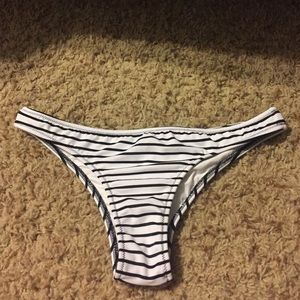 Victoria secret black and white striped itsys