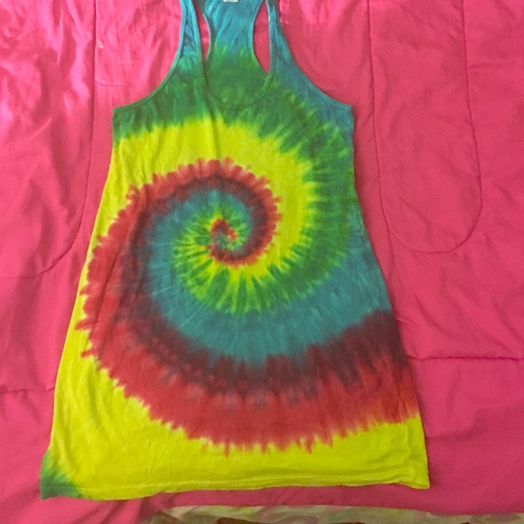 A tie die cover up
