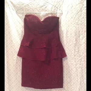 Maroon homecoming / formal dress.
