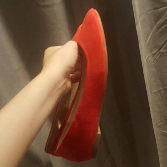 Red-orange ballet flats - Picture 3 of 3