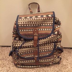 NWT Mudd Tribal Print Backpack