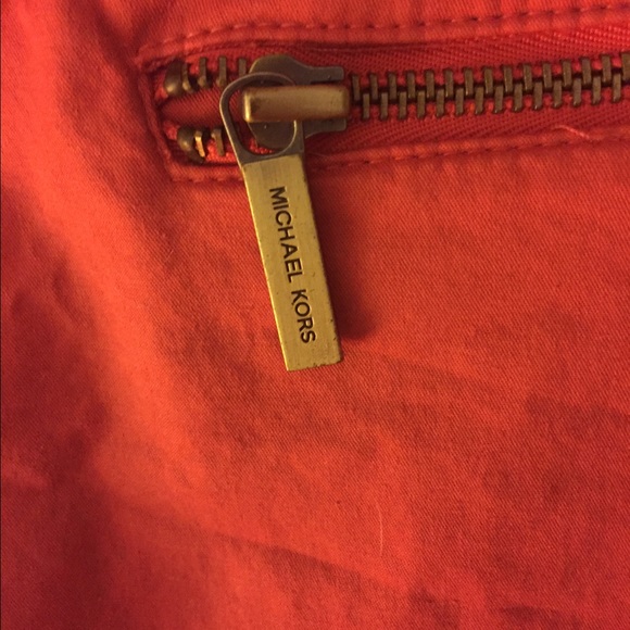 Orange Knee Length Michael Kors Shorts