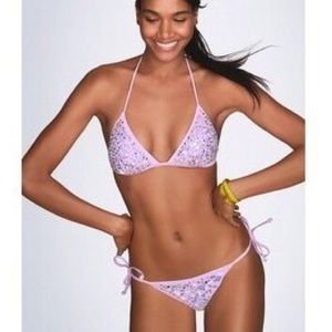 Victoria secret PINK purple sequin bikini