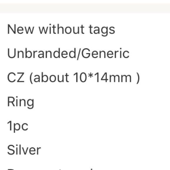 .925 sterling Silver Red Stone sz 6,7 or 9 Ring - Picture 3 of 4