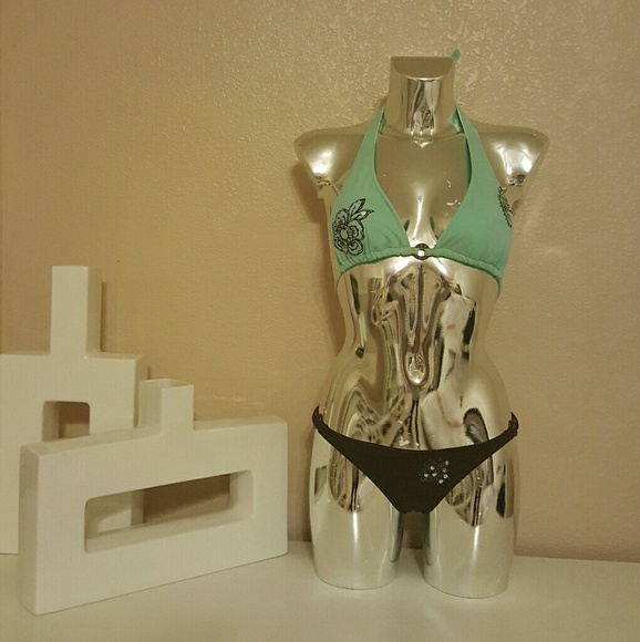 Light Blue Chocolate Bikini Set - Picture 3 of 4