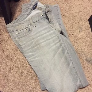 American eagle grey skinny jeans.
