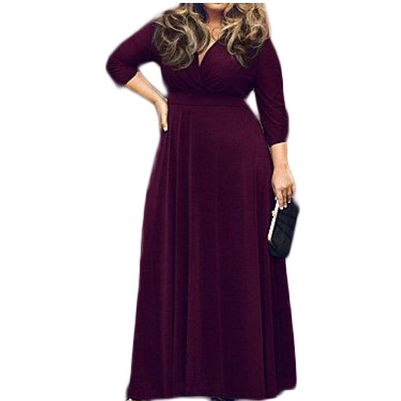 Plus size maxi dress