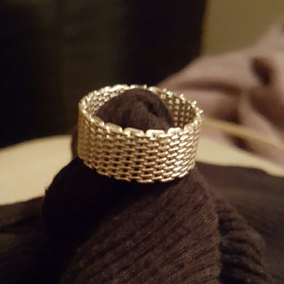 NWOT Sterling silver braided ring size 9
