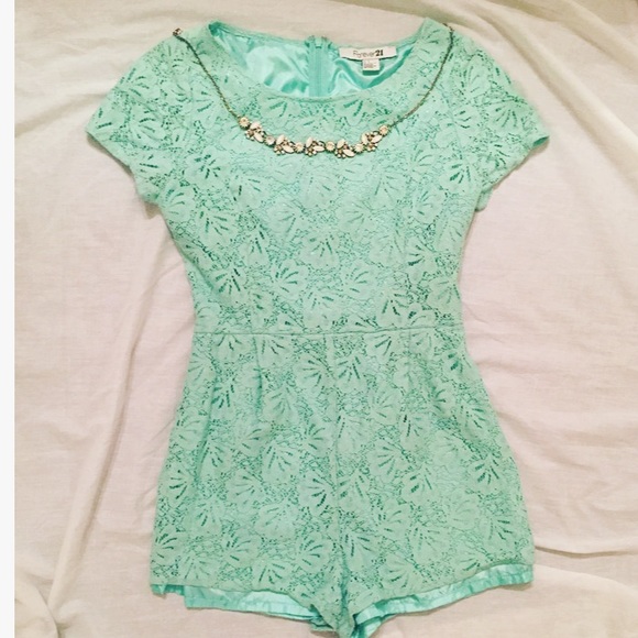 Torquoise F21 Romper