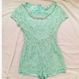 Torquoise F21 Romper