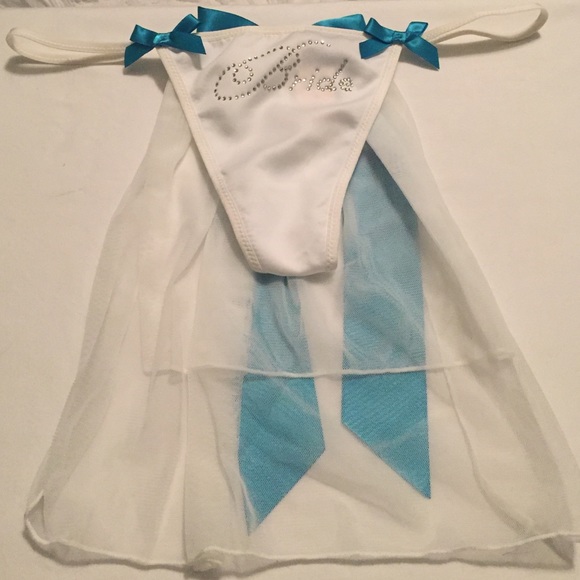 Victoria's Secret Bride Panty with snap off Veil