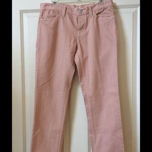 Ann Taylor LOFT Light Pink Boyfriend Jean