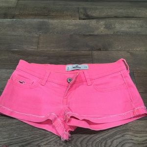 Hollister Denim Shorts - Neon Coral sz 24