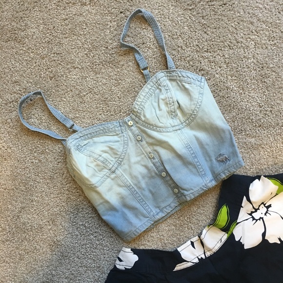 NEW Abercrombie Denim Lindsey Top
