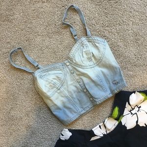 NEW Abercrombie Denim Lindsey Top