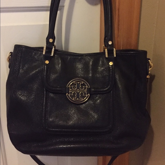 Tory Burch black leather handbag