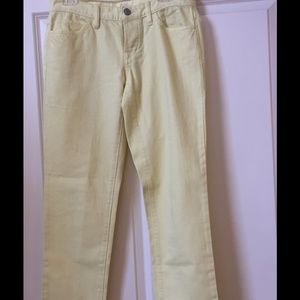 Ann Taylor LOFT Yellow Boyfriend Jean