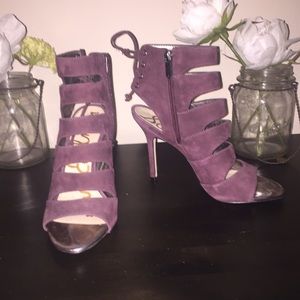 Sam Edelman purple suede heels