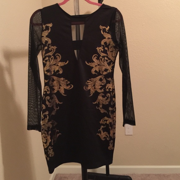 Sexy Little Black Dress, w/ Gold Embellishments